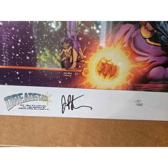 Autographed DreadStar Poster-Jim Starlin - Picture 2 of 6